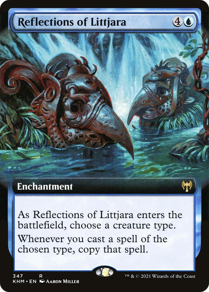 Reflections of Littjara (Extended Art) 347 card from Kaldheim