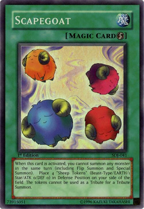 Scapegoat SDJ-041 card from Starter Deck: Joey