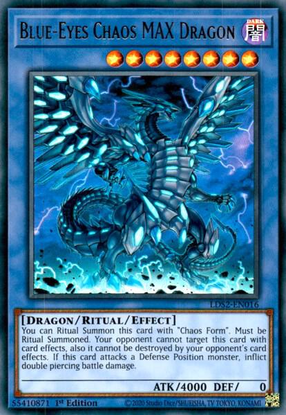 Blue-Eyes Chaos MAX Dragon LDS2-EN016 card from Legendary Duelists: Season 2