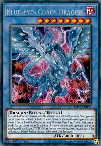 Blue-Eyes Chaos Dragon LDS2-EN017 card from Legendary Duelists: Season 2