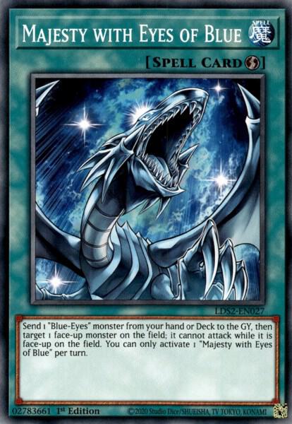 Majesty with Eyes of Blue LDS2-EN027 card from Legendary Duelists: Season 2