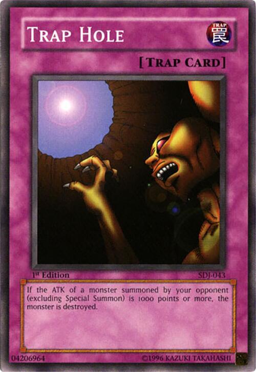 Trap Hole SDJ-043 card from Starter Deck: Joey