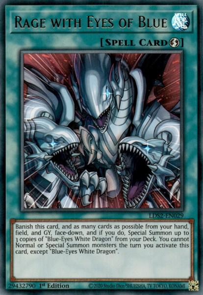 Rage with Eyes of Blue LDS2-EN029 card from Legendary Duelists: Season 2