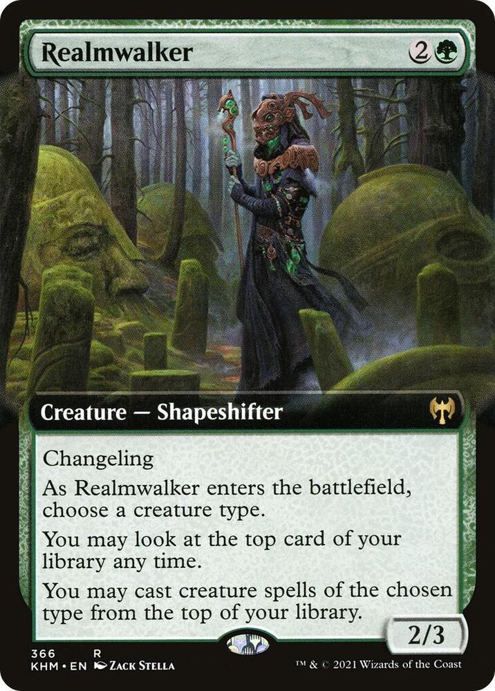Realmwalker (Extended Art) 366 card from Kaldheim