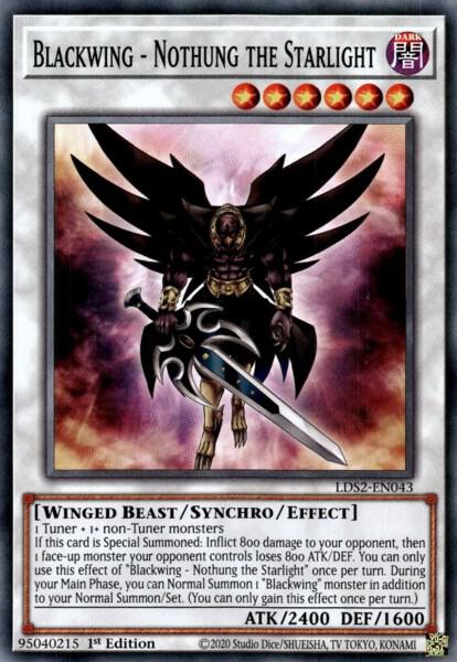 Blackwing - Nothung the Starlight LDS2-EN043 card from Legendary Duelists: Season 2