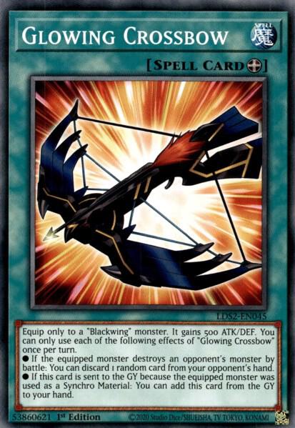 Glowing Crossbow LDS2-EN045 card from Legendary Duelists: Season 2
