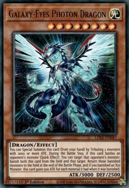Galaxy-Eyes Photon Dragon LDS2-EN047 card from Legendary Duelists: Season 2