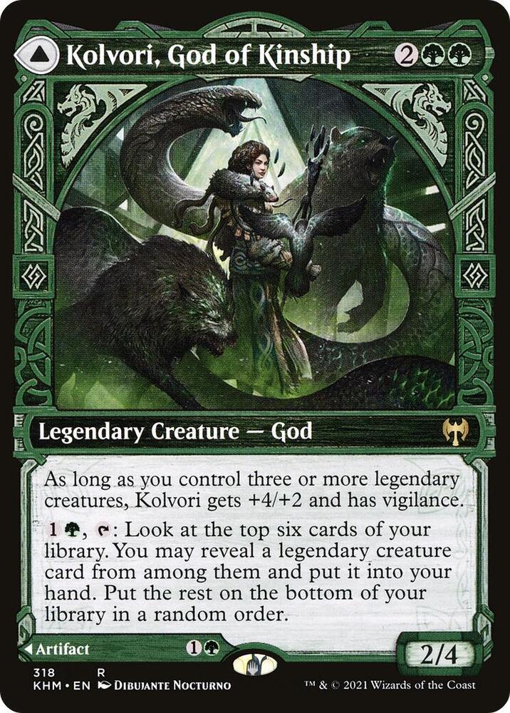 Kolvori, God of Kinship (Showcase) 318 card from Kaldheim