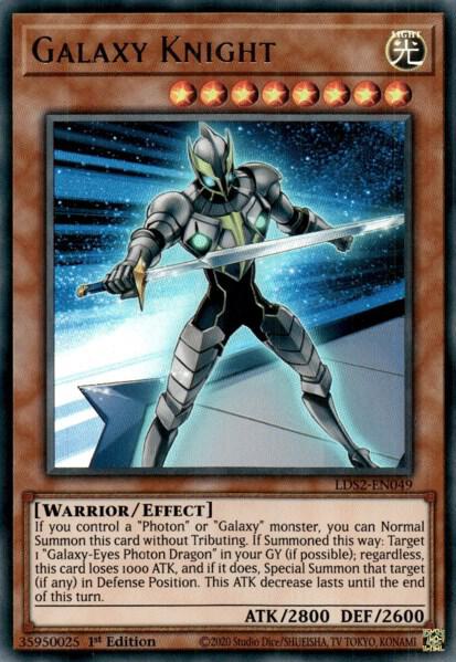 Galaxy Knight LDS2-EN049 card from Legendary Duelists: Season 2