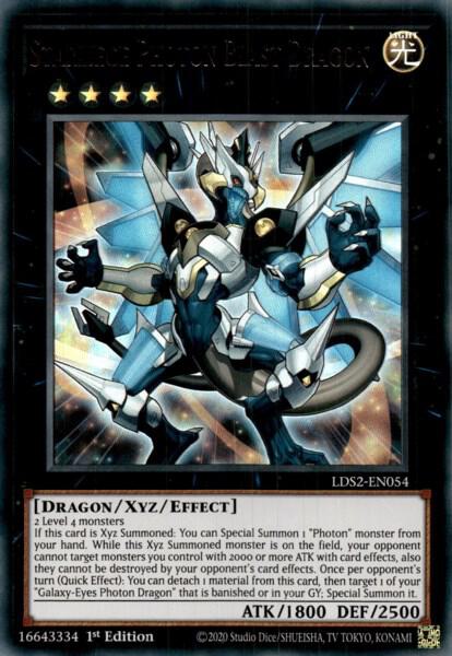 Starliege Photon Blast Dragon LDS2-EN054 card from Legendary Duelists: Season 2