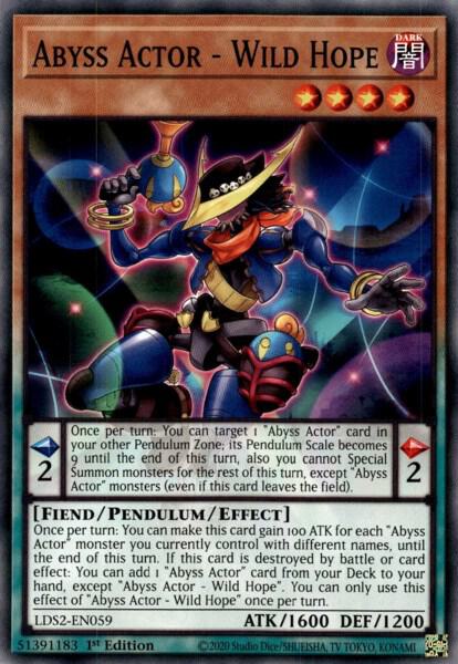 Abyss Actor - Wild Hope LDS2-EN059 card from Legendary Duelists: Season 2