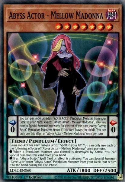 Abyss Actor - Mellow Madonna LDS2-EN060 card from Legendary Duelists: Season 2