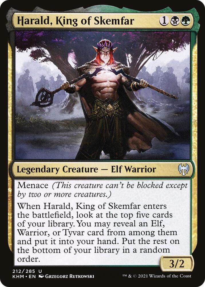 Harald, King of Skemfar 212 card from Kaldheim