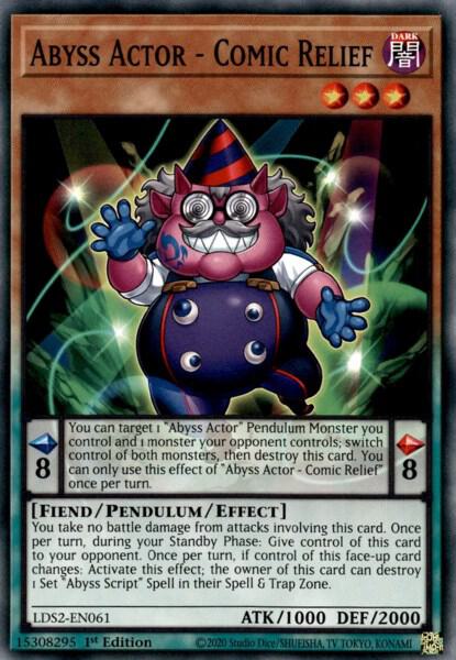 Abyss Actor - Comic Relief LDS2-EN061 card from Legendary Duelists: Season 2
