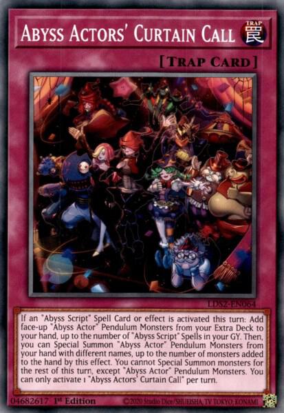 Abyss Actors' Curtain Call LDS2-EN064 card from Legendary Duelists: Season 2