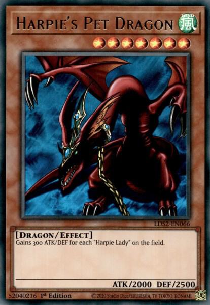 Harpie's Pet Dragon LDS2-EN066 card from Legendary Duelists: Season 2