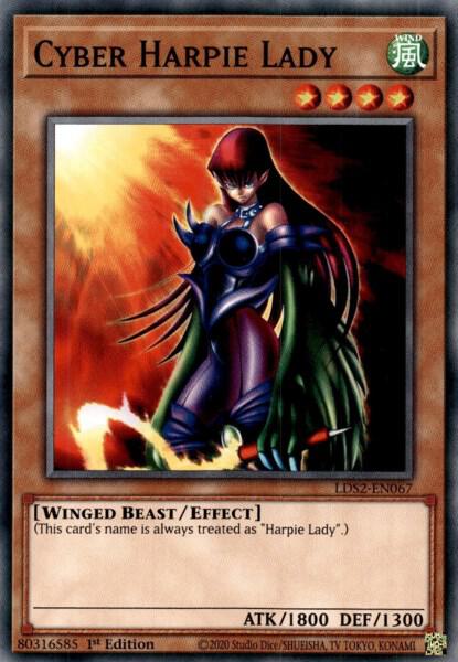 Cyber Harpie Lady LDS2-EN067 card from Legendary Duelists: Season 2