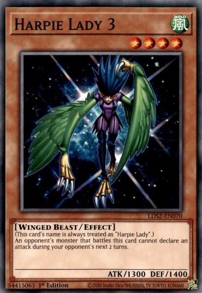 Harpie Lady 3 LDS2-EN070 card from Legendary Duelists: Season 2
