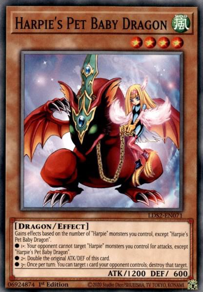 Harpie's Pet Baby Dragon LDS2-EN071 card from Legendary Duelists: Season 2