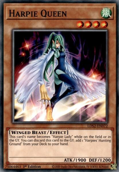 Harpie Queen LDS2-EN072 card from Legendary Duelists: Season 2