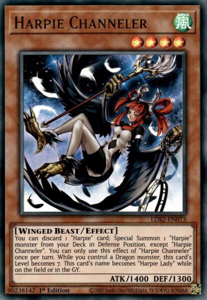 Harpie Channeler LDS2-EN073 card from Legendary Duelists: Season 2