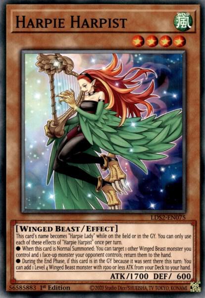 Harpie Harpist LDS2-EN075 card from Legendary Duelists: Season 2