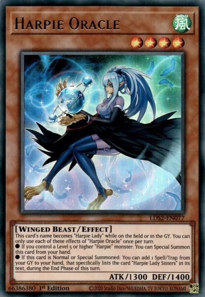 Harpie Oracle LDS2-EN077 card from Legendary Duelists: Season 2