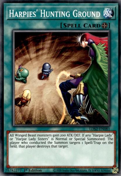 Harpies' Hunting Ground LDS2-EN081 card from Legendary Duelists: Season 2