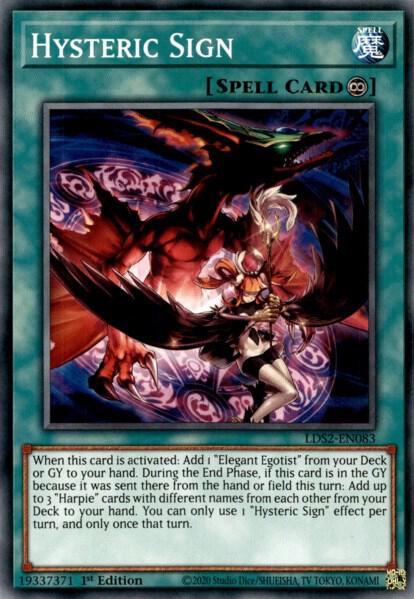 Hysteric Sign LDS2-EN083 card from Legendary Duelists: Season 2
