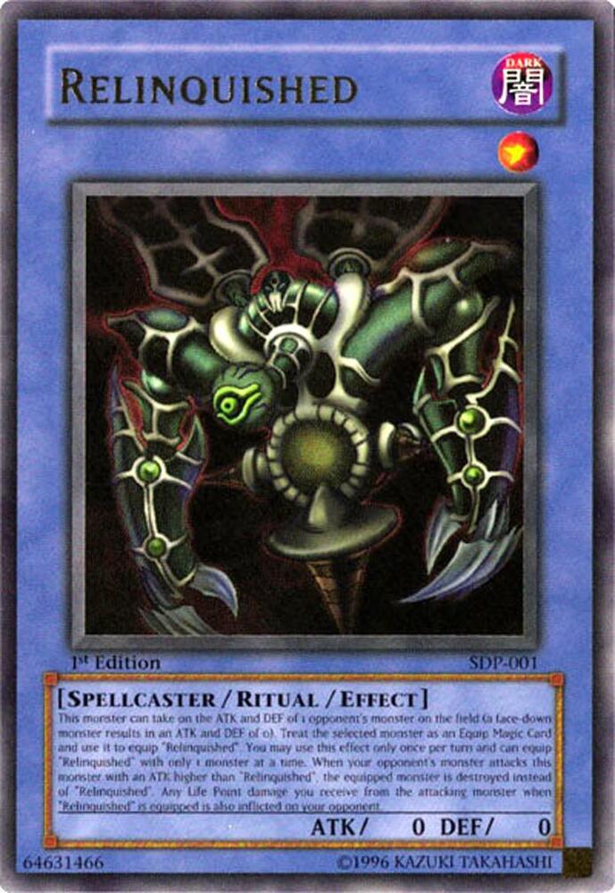 Relinquished SDP-001 card from Starter Deck: Pegasus