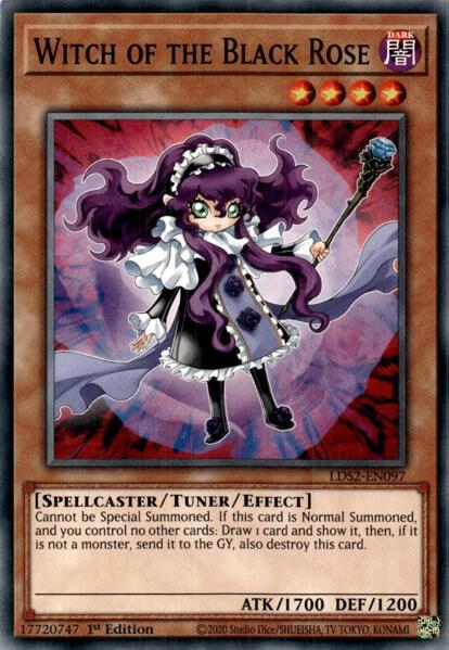 Witch of the Black Rose LDS2-EN097 card from Legendary Duelists: Season 2