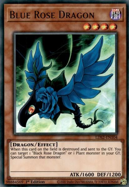 Blue Rose Dragon LDS2-EN104 card from Legendary Duelists: Season 2