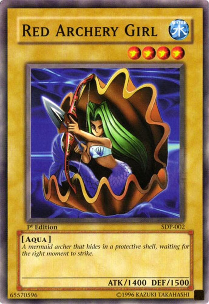 Red Archery Girl SDP-002 card from Starter Deck: Pegasus