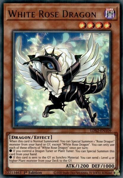 White Rose Dragon LDS2-EN109 card from Legendary Duelists: Season 2