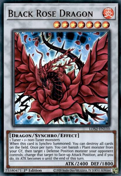 Black Rose Dragon LDS2-EN110 card from Legendary Duelists: Season 2