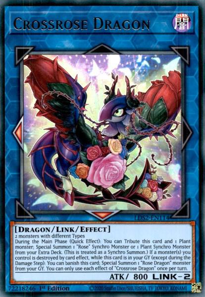 Crossrose Dragon LDS2-EN114 card from Legendary Duelists: Season 2
