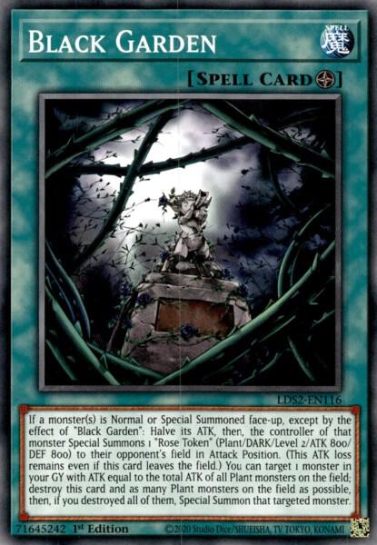 Black Garden LDS2-EN116 card from Legendary Duelists: Season 2