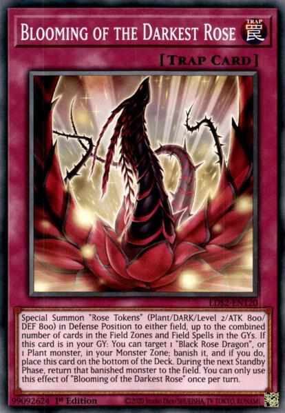Blooming of the Darkest Rose LDS2-EN120 card from Legendary Duelists: Season 2