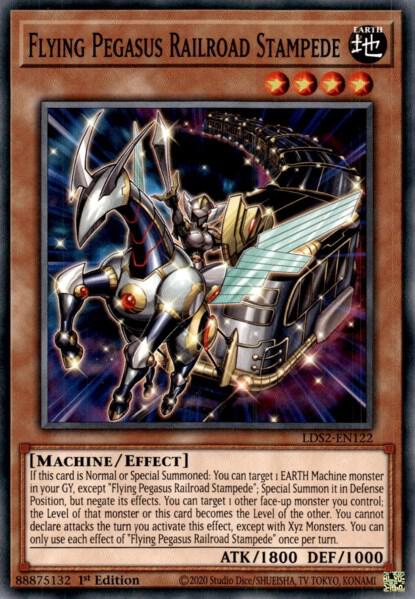 Flying Pegasus Railroad Stampede LDS2-EN122 card from Legendary Duelists: Season 2