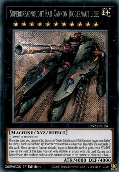 Superdreadnought Rail Cannon Juggernaut Liebe LDS2-EN124 card from Legendary Duelists: Season 2