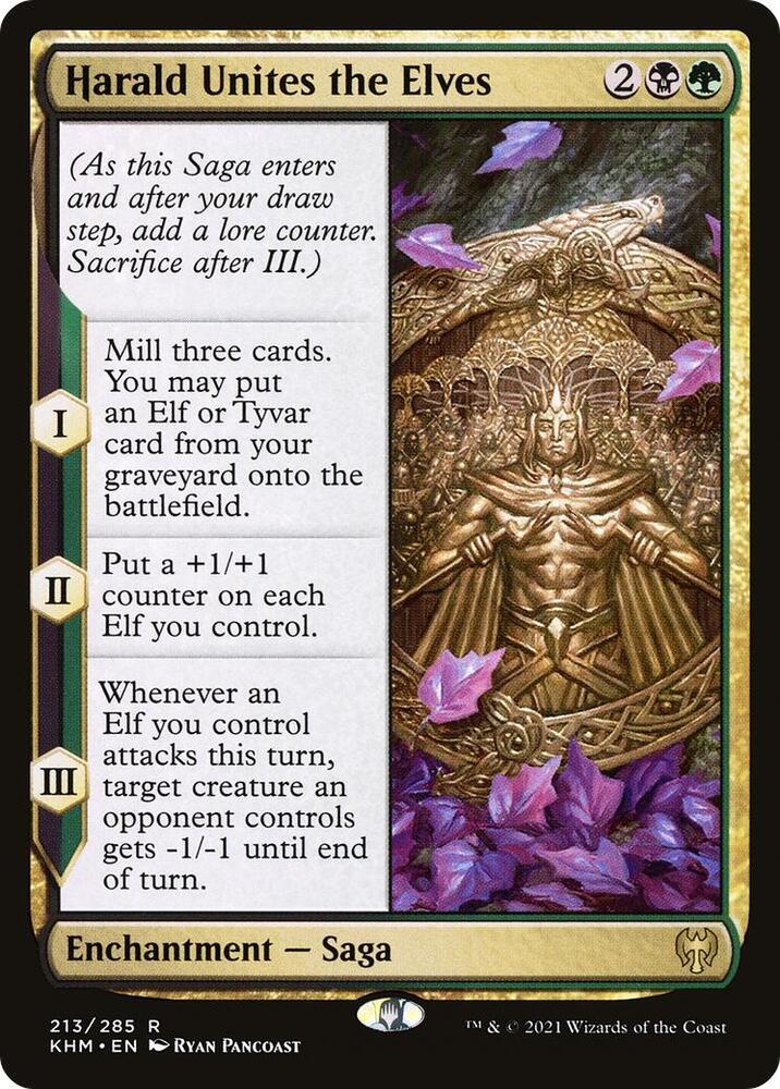 Harald Unites the Elves 213 card from Kaldheim