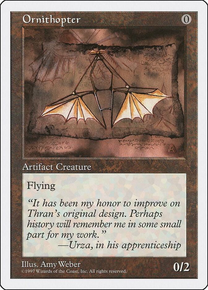 Ornithopter card from Fifth Edition