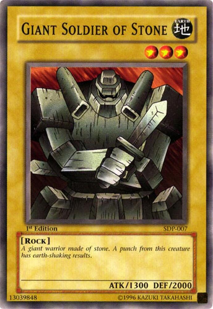 Giant Soldier of Stone SDP-007 card from Starter Deck: Pegasus