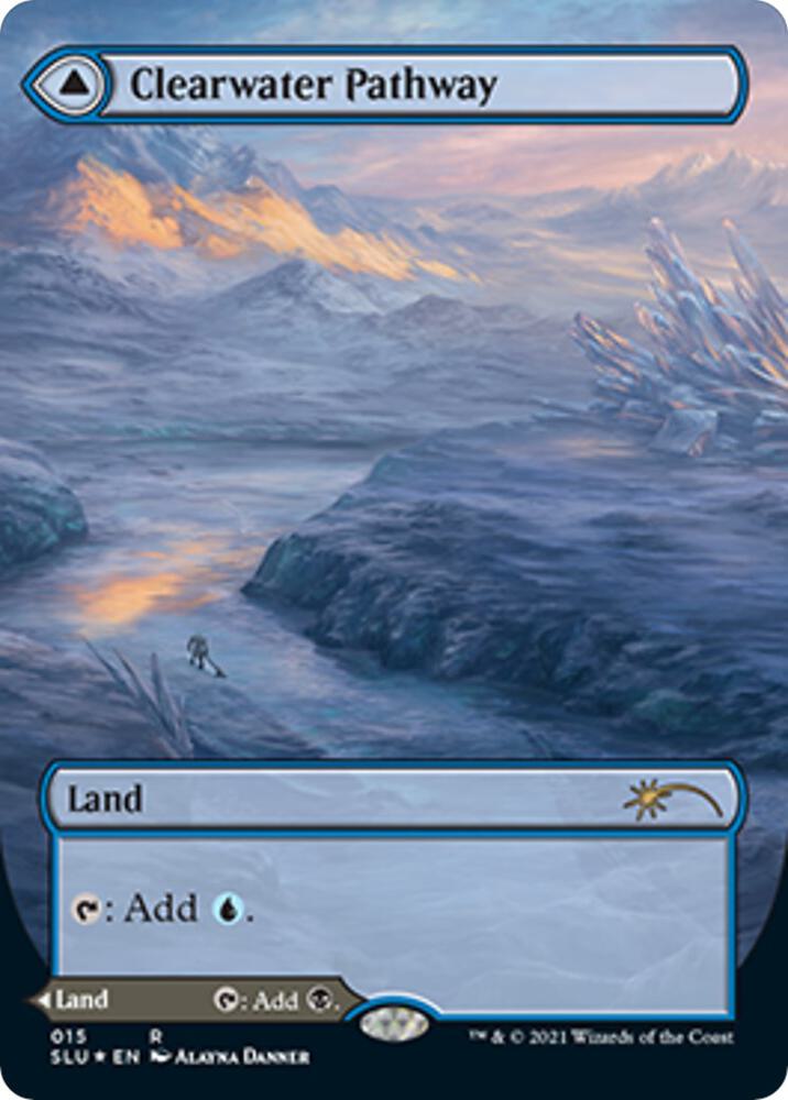 Clearwater Pathway (Borderless) 15 card from Secret Lair Series