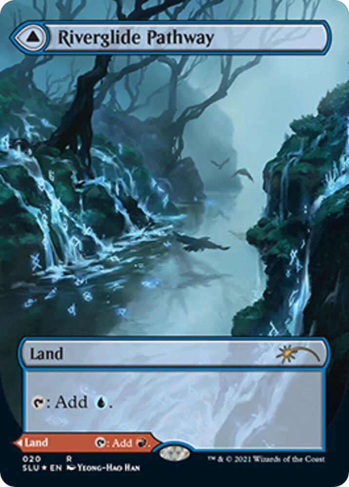 Riverglide Pathway (Borderless) 20 card from Secret Lair Series