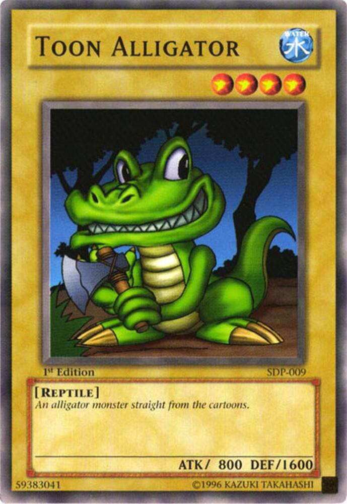 Toon Alligator SDP-009 card from Starter Deck: Pegasus