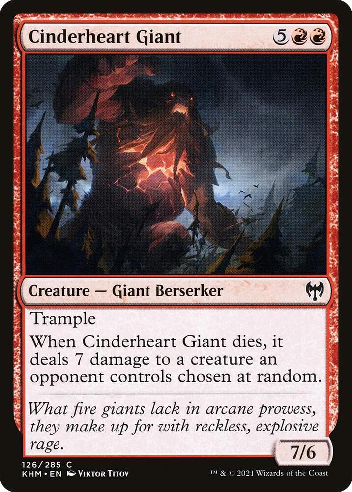 Cinderheart Giant 126 card from Kaldheim
