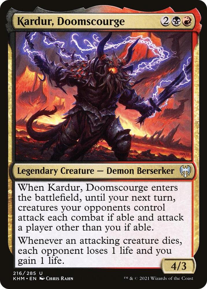 Kardur, Doomscourge 216 card from Kaldheim