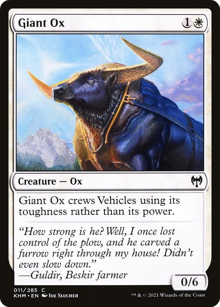 Giant Ox 11 card from Kaldheim
