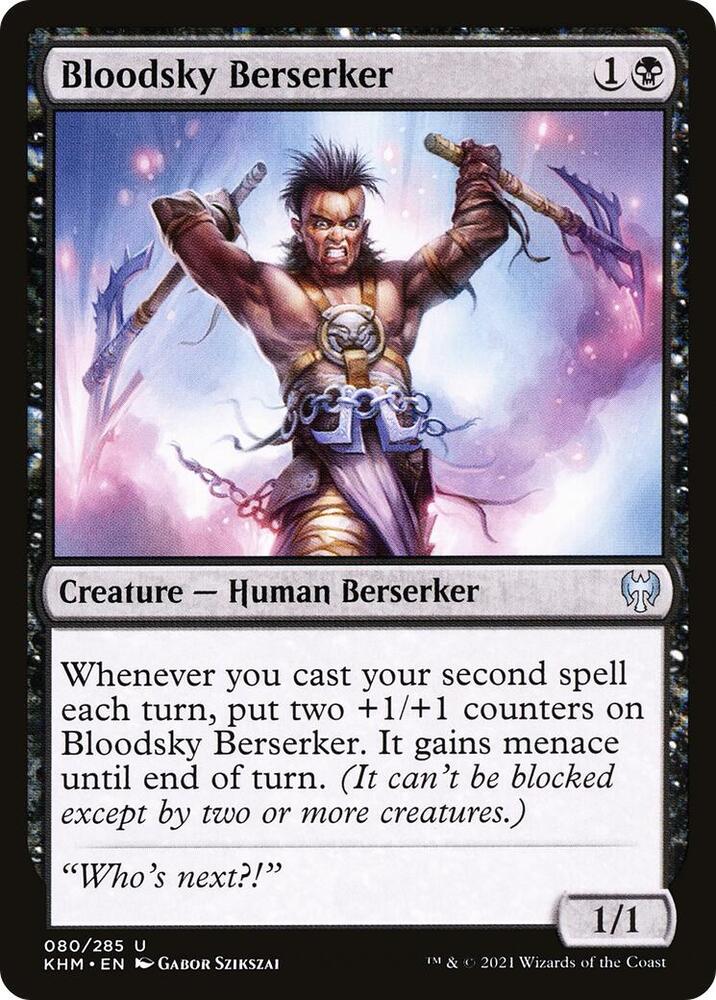 Bloodsky Berserker 80 card from Kaldheim